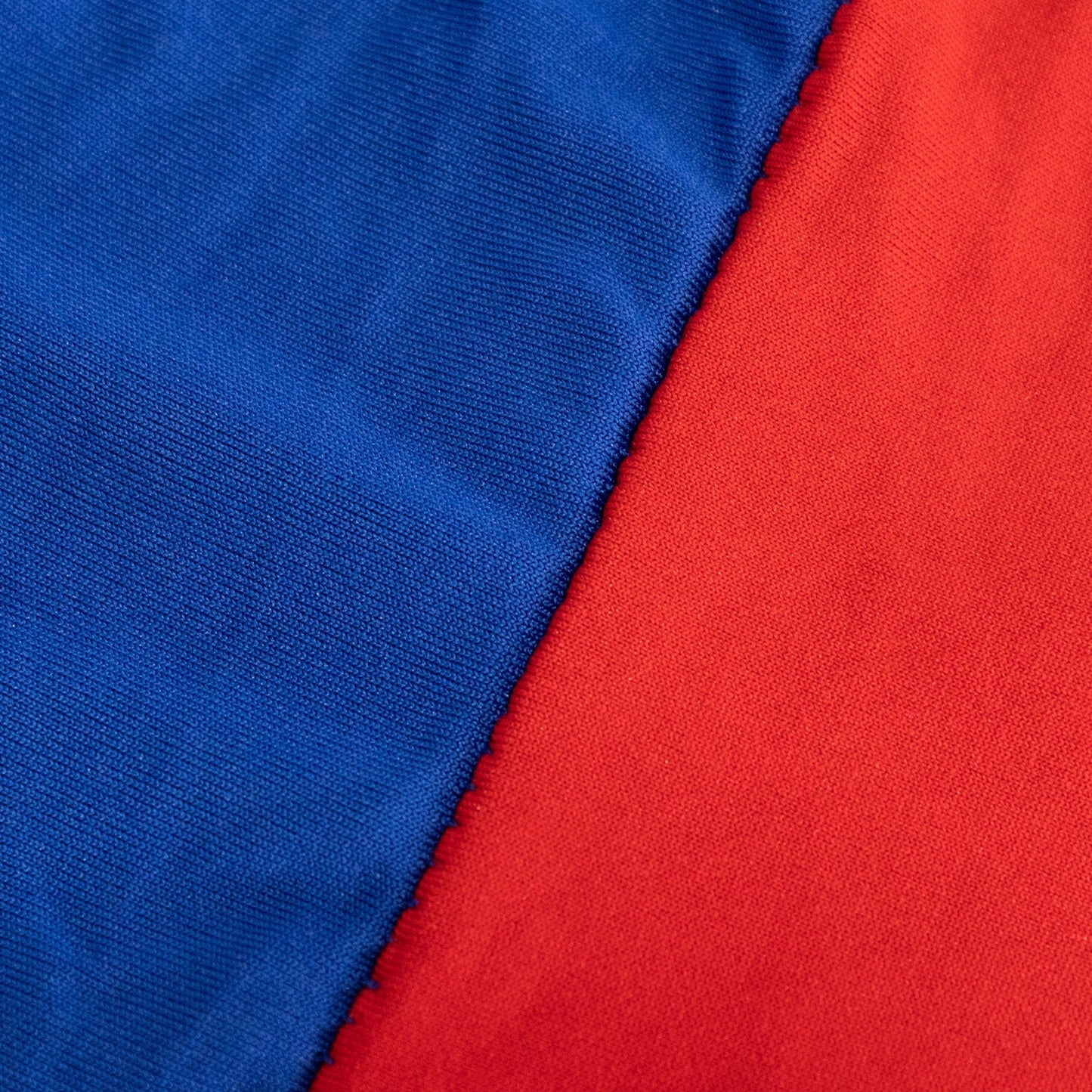 Stretch Spandex 72"x30" Rectangle Table Cover Royal Blue/Red Cross Over Design - Two-Piece Fitted Tablecloth with Elastic Foot Pockets