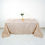 Taffeta 90"x132" Rectangle Tablecloth Beige - Seamless Accordion Crinkle Table Cover