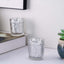 6-Pack Silver Glass Votive Tealight Holders - Stylish Primrose Design for Weddings & DÃ©cor