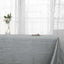 Taffeta 90"x156" Rectangle Tablecloth Silver - Accordion Crinkle Seamless Table Cover