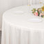 Scuba Round 132" Tablecloth Ivory - Wrinkle Free & Stain Resistant Seamless Table Cover