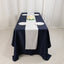 Scuba Polyester 12"x108" Table Runner White - Wrinkle-Free Table Linen for Events & Weddings