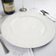 6-Pack Acrylic Round Charger Plates 13" in White with Beaded Rim, Dinner Charger Event Tabletop Decor