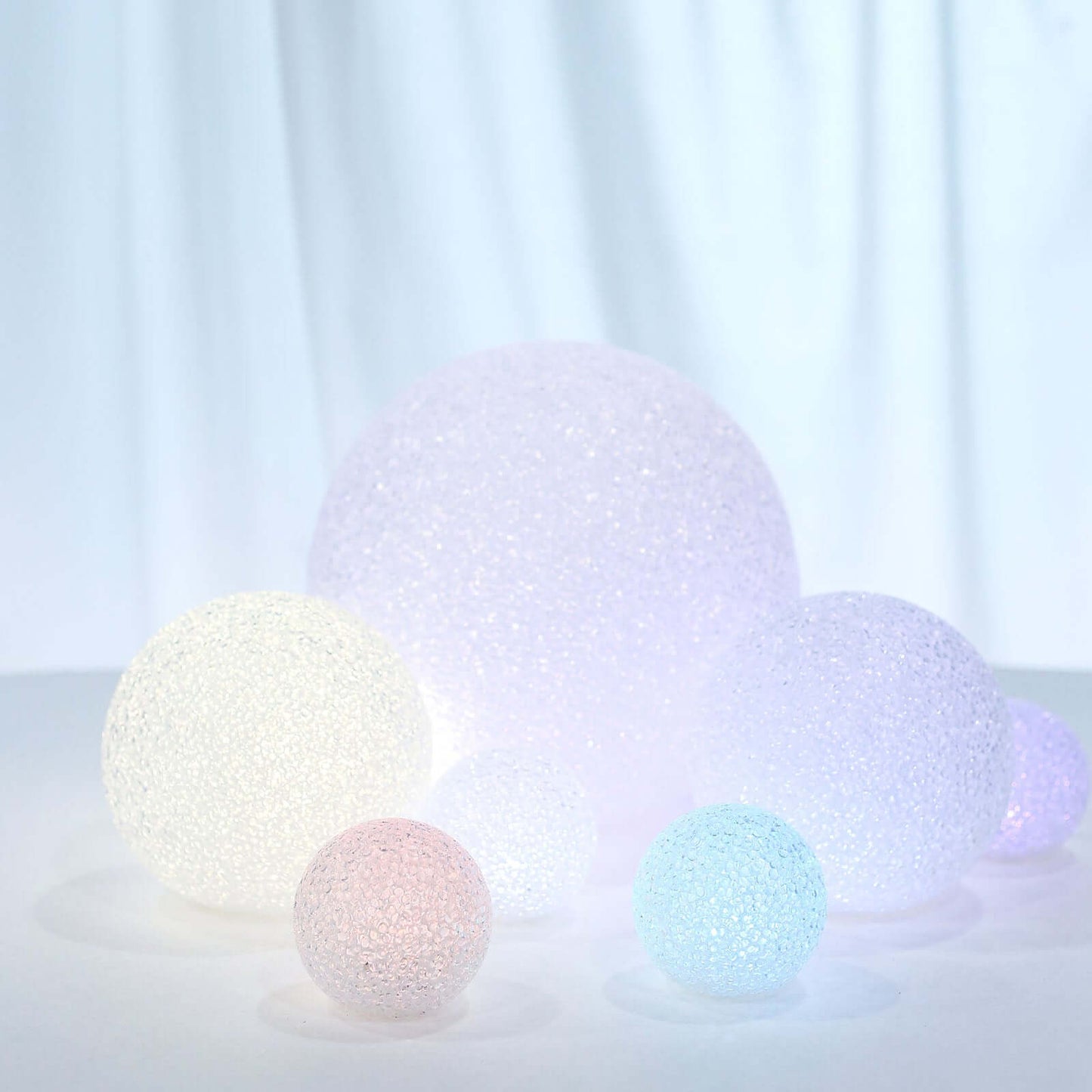 2-Pack LED Light Globes Color Changing - Battery Operated Ball Centerpieces 6"