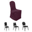 Polyester Slip On Banquet Chair Covers Burgundy - Stain-Resistant Reusable Durable Fabric