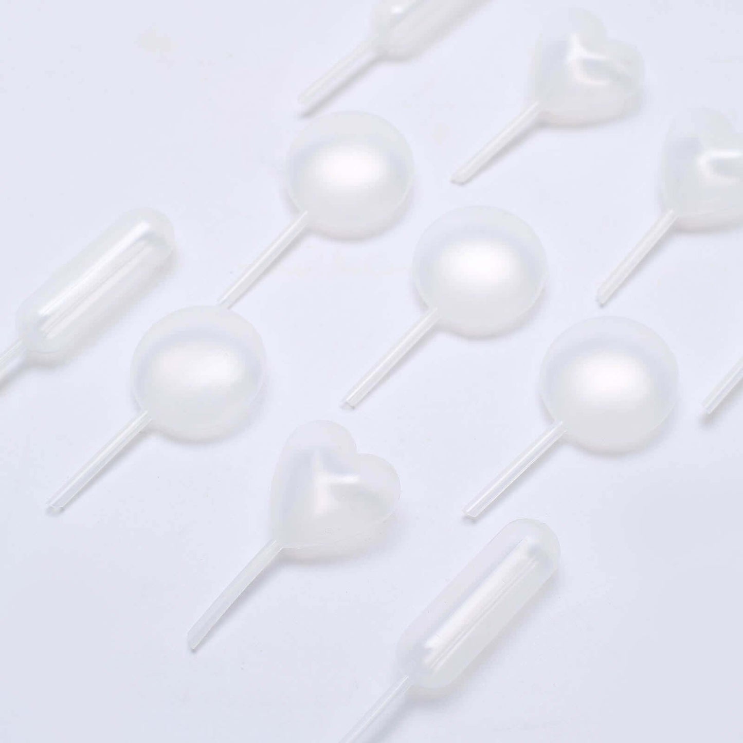Set of 150 Plastic Dessert Topper Pipette Infusers Clear for Desserts & Drinks 4ml