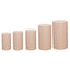 Set of 5 Nude Spandex Cylinder Pedestal Stand Covers, Stretchable Pillar Prop Covers - 160 GSM