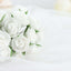 48 Roses 1" White Real Touch Artificial DIY Foam Rose Flowers With Stem, Craft Rose Buds