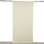 Ivory 4-Way Stretch Spandex Event Curtain Drapes, Wrinkle Free Backdrop Event Panel with Rod Pockets - 5ftx10ft