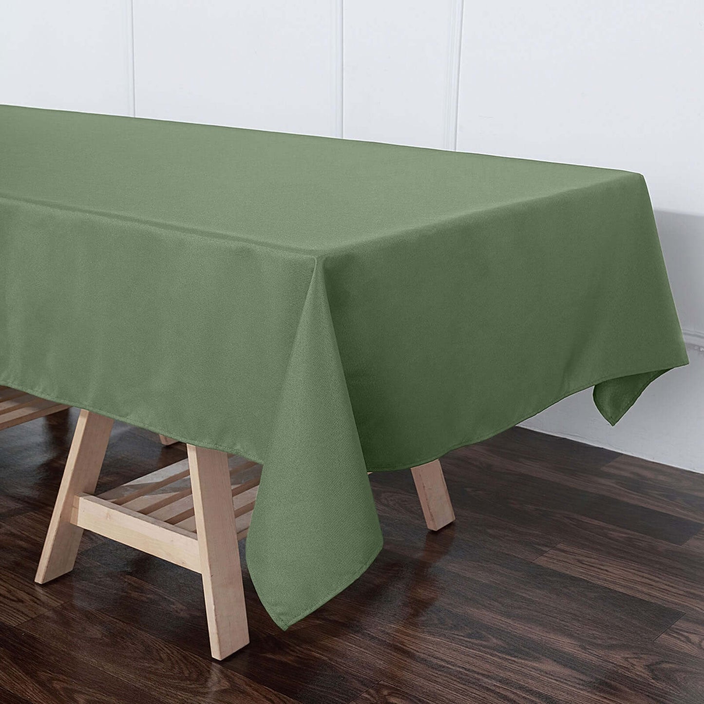 Polyester 60"x102" Rectangle Tablecloth Olive Green - Durable and Stylish Table Cover