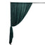 Hunter Emerald Green Crushed Velvet Backdrop Curtain â€“ 8ft x 8ft Event Drape with Rod Pocket, Privacy Panel for Photo Booths & Events