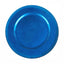 6-Pack Acrylic Round Charger Plates 13" in Royal Blue with Beaded Rim, Dinner Charger Event Tabletop Decor
