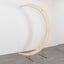 7.5ft Beige Spandex Crescent Moon Wedding Arch Cover, Custom Fitted Chiara Backdrop Stand Cover