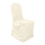Polyester Slip On Banquet Chair Covers Beige - Stain-Resistant Reusable Durable Fabric
