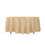 Lamour Satin 108" Round Tablecloth Beige - Durable & Silk-Like Table Cover