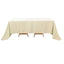 Faux Linen 90"x132" Rectangular Tablecloth Beige - Slubby Texture Wrinkle-Resistant Seamless Table Cover
