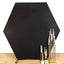 8ftx7ft Black 2-Sided Spandex Fit Hexagon Wedding Arbor Backdrop Cover