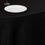 Lamour Satin 120" Round Tablecloth Black - Seamless Table Cover with Soft Tempered Sheen for Upscale Gatherings