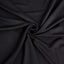 Spandex 30" Round Cocktail Table Cover Skirt Black With Natural Wavy Drapes
