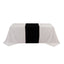 Wide Polyester 24"x72" Table Runner Black - Durable Trade Show Table Linen