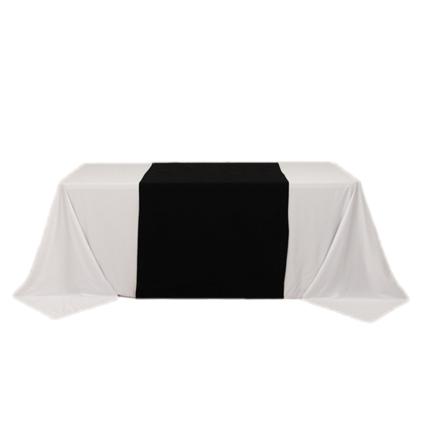 Wide Premium Polyester 36"x72" Table Runner Black - Sublimation Printable Banner