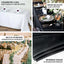 100% Cotton 90"x156" Rectangle Tablecloth Black Linen - Seamless, Soft & Breathable Table Cover