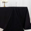 100% Cotton 90"x132" Rectangle Tablecloth Black Linen - Seamless, Soft & Breathable Table Cover