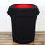 24-40 Gallons Black Stretch Spandex Round Trash Bin Container Cover