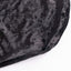 Crushed Velvet Spandex Banquet Chair Cover Fitted Slipcover Black - Stretch 190GSM Slipcover with Foot Pockets
