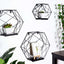 3 Pack Black Hexagonal Floating Wall Shelves, Decorative Geometric Wall Mounted Shelves - 9",12",14"