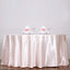 Satin 120" Round Tablecloth Blush - Stylish Seamless Table Cover