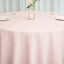 Polyester 120" Round Tablecloth Blush - Seamless Wrinkle-Resistant Table Cover