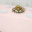 Premium Polyester 90"x132" Rectangle Tablecloth Blush - Seamless 220GSM Stain-Resistant Table Cover