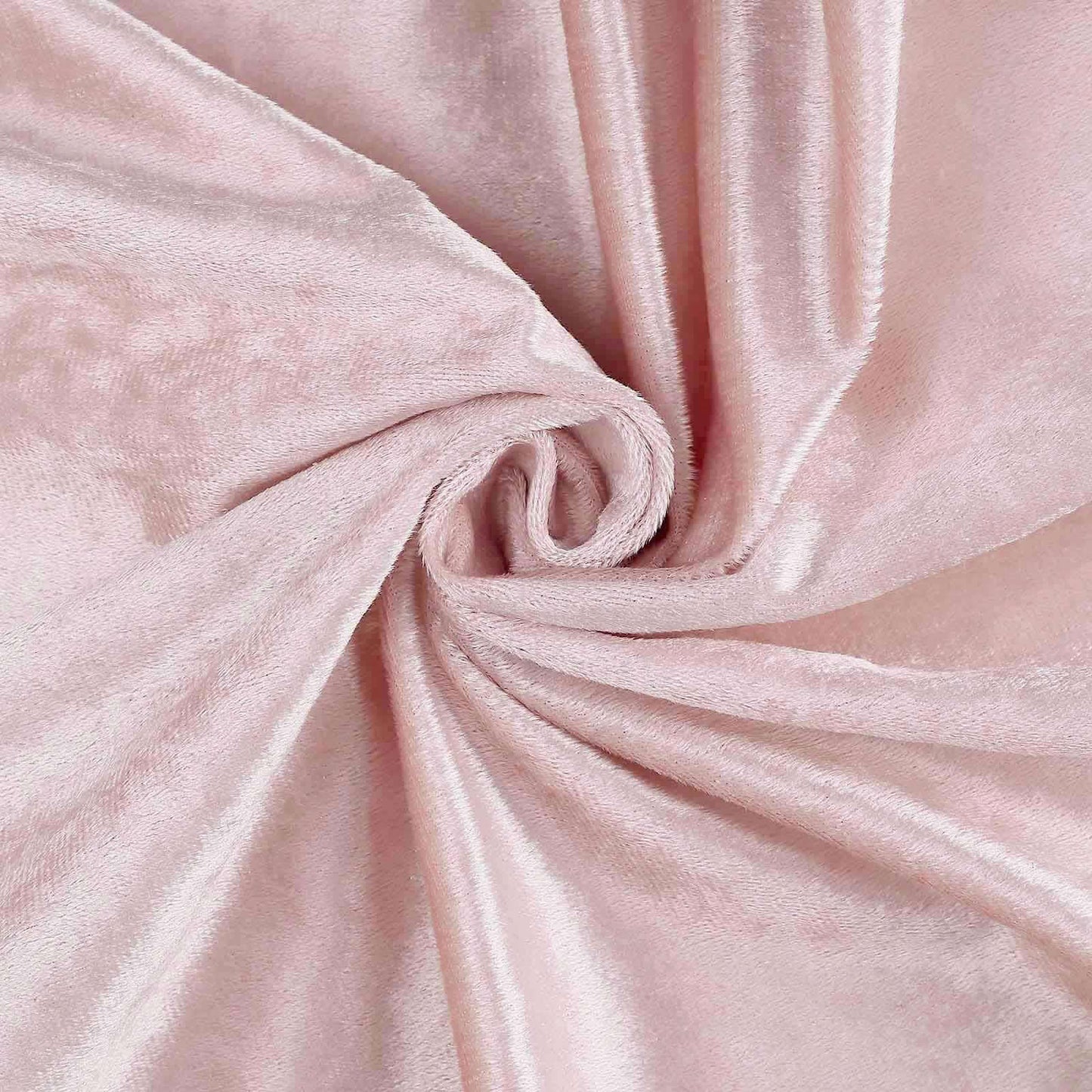 Premium Velvet 120" Round Tablecloth Blush - Reusable Soft & Seamless Table Cover