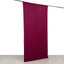 Burgundy 4-Way Stretch Spandex Event Curtain Drapes, Wrinkle Free Backdrop Event Panel with Rod Pockets - 5ftx10ft