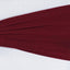 5 Pack Stretch Spandex Chair Sashes Burgundy - Fitted Finish Two Ply Heavy Duty Chair Bands 5"x12"