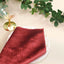 5 Pack Premium Velvet 20"x20" Napkins Burgundy - Soft Sheen Finish Cloth Napkins