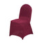 Spandex Chair Cover for Banquet Chairs Burgundy - Stretch 160GSM Fabric with Slip-On Slipcover