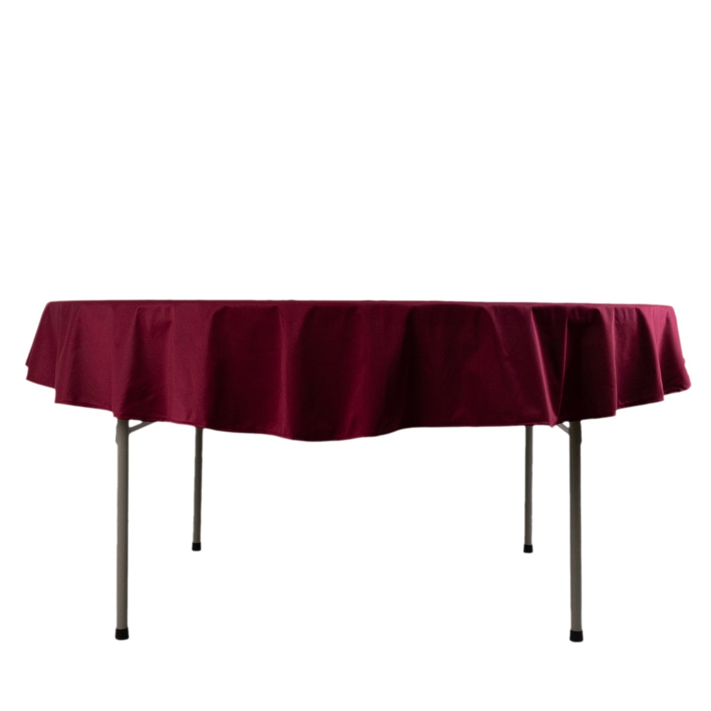 Scuba Round 70" Tablecloth Burgundy - Wrinkle Free & Stain Resistant Table Cover
