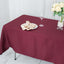 Premium Polyester 60"x102" Rectangle Tablecloth Burgundy - Durable 220GSM Wrinkle-Resistant Table Cover
