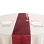 Premium Velvet 12"x108" Table Runner Burgundy - Sheen Finish Reusable Table Decor