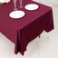 Scuba Rectangular 60"x102" Tablecloth Burgundy - Wrinkle Free & Stain Resistant Table Cover