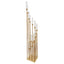 16-Arm Cluster Taper Candle Holder Gold with Clear Glass Shades - Stunning Large Candle Display for Venues 78"