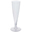 12-Pack Plastic Champagne Flutes Hollow Stem Clear - Lightweight Disposable Glasses for Toasts 5oz