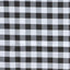 Polyester 60"x102" Rectangle Tablecloth White/Black - Checkered Buffalo Plaid Design for Everyday Use