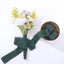 2 Pack 6yds Hunter Emerald Green Silk-Like Chiffon Ribbon Roll, DIY Wedding Bouquet Linen Wrap