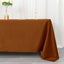 Polyester 72"x120" Rectangle Tablecloth Cinnamon Brown - Durable and Stylish Table Cover
