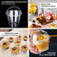50-Pack Plastic Dessert Parfait Cups Clear Dome Lid - Perfect for Ice Cream 7oz