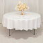 Cotton Blend 90" Round Tablecloth White - Wrinkle-Resistant Design for Versatile Settings