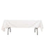 100% Cotton 60"x102" Rectangle Tablecloth White Linen - Soft & Breathable Table Cover